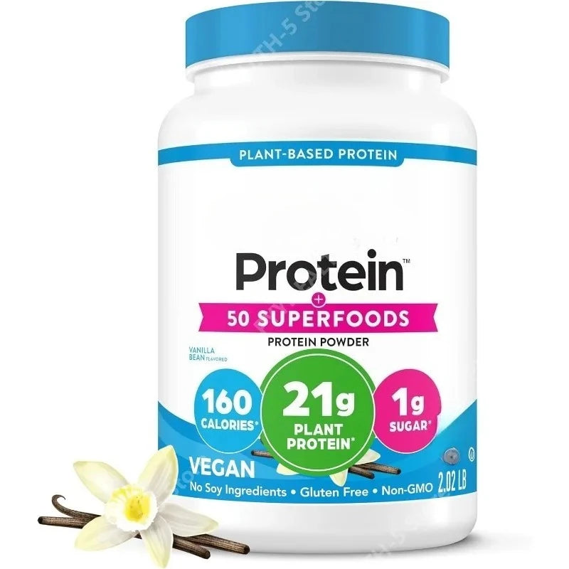 Vegan Protein Powder, 21g Plant Based Protein, 8g Prebiotic Fiber, No Lactose Support Daily Nutritional Health 2.02 Lb