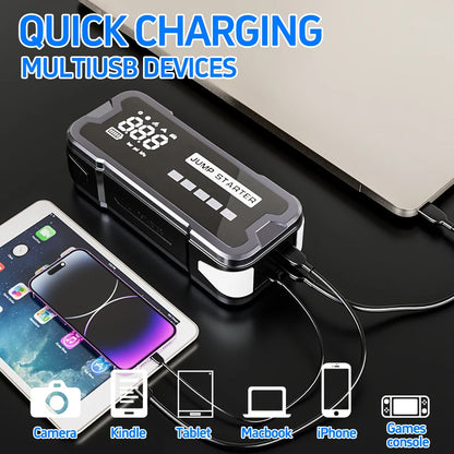 Power Bank 4000A Jump Starter Portable Charger Car Booster 12V Auto Starting Device Emergency Car Battery Starter