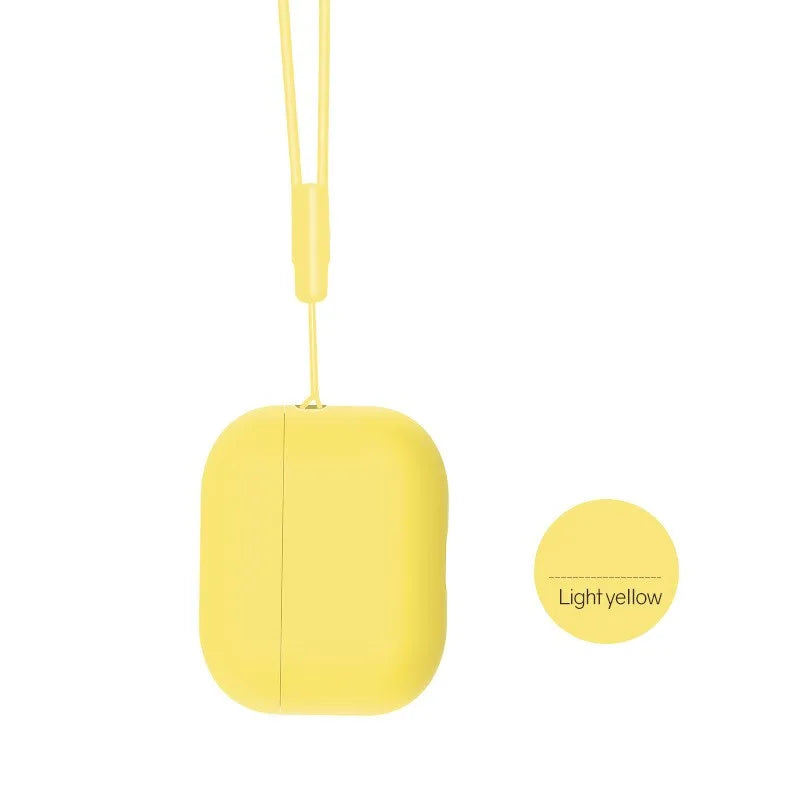 For AirPods Pro 3 2025 Case Silicone Protector for airpods Pro Front LED Visible Pro 2 Case cover with Lanyard for airpods pro 2 - Merit Sell