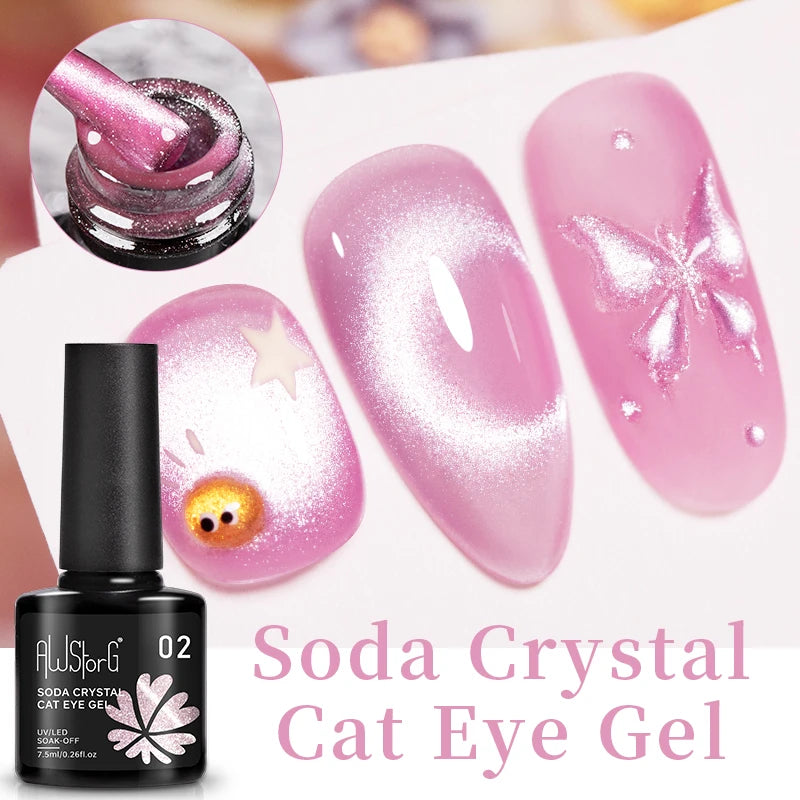 AWStorG 15ML Fiber Builder Nail Gel In A Bottle UV Semi Permanent Clear Pink Nail Strengthener Extension Construction Gel