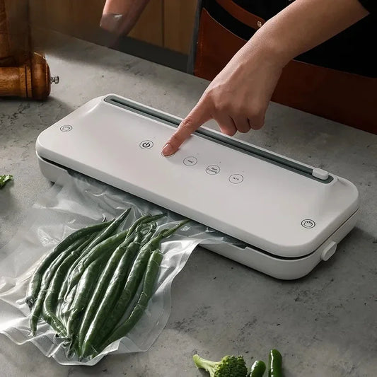 2024 NEW Food Vacuum Sealer Machine High Power Plastic Packaging Sealer Kitchen Food Storage Containers for Food Preservatio