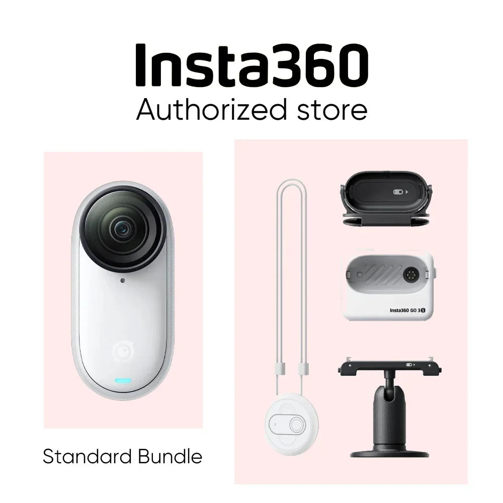 Insta360 GO 3S 4K Tiny Portable Vlogging Camera,Hands-Free POVs,Mount Anywhere,Stabilization,140 Min Battery Life,10m Waterproof