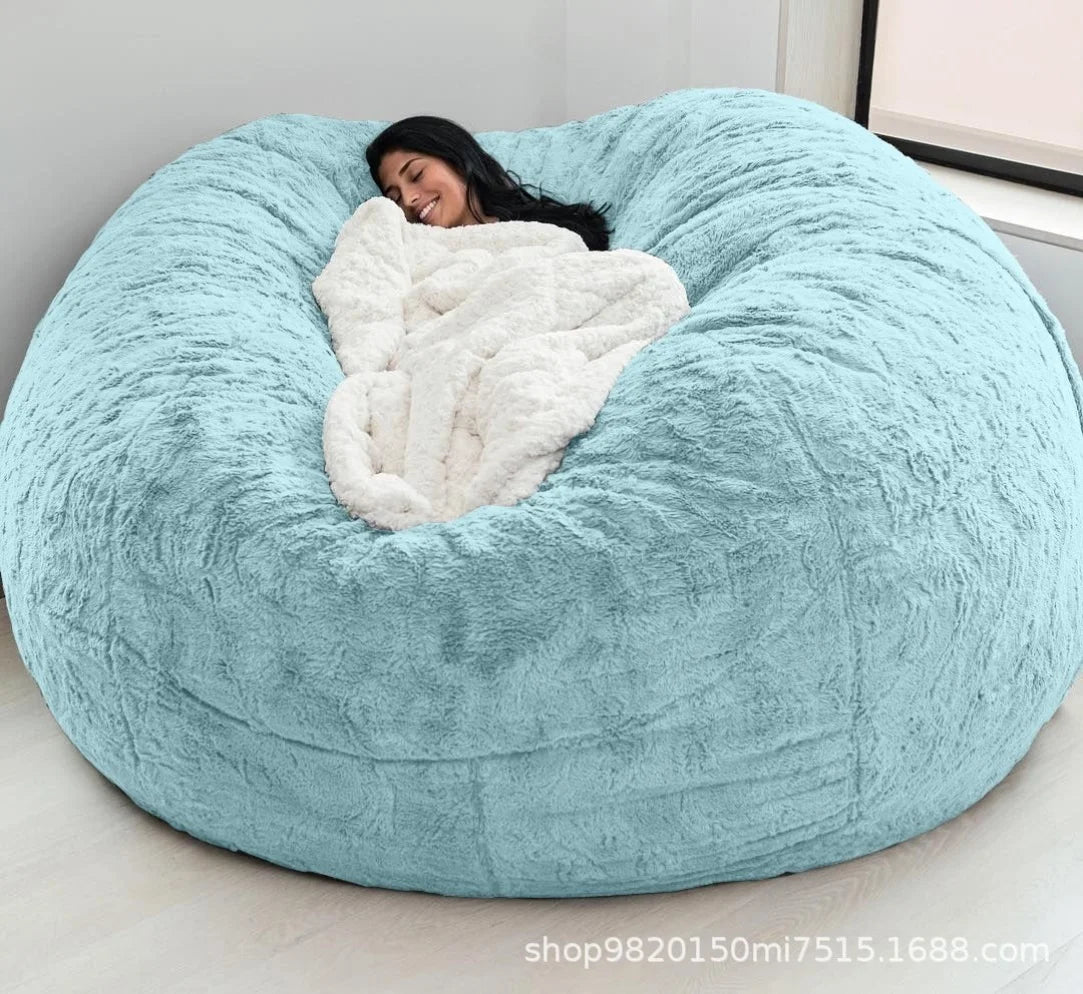 Blue Designer Lazy Bean Bag Sofa European Modern Individual Floor Lazy Bean Bag Sofa Living Room Divano Soggiorno Home Furniture