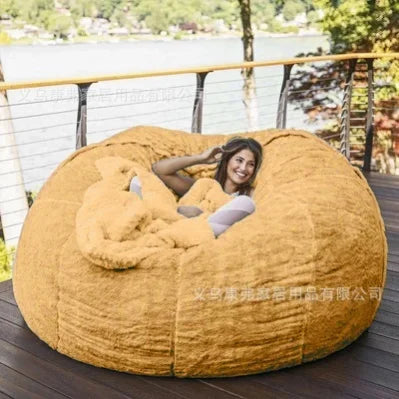 Blue Designer Lazy Bean Bag Sofa European Modern Individual Floor Lazy Bean Bag Sofa Living Room Divano Soggiorno Home Furniture