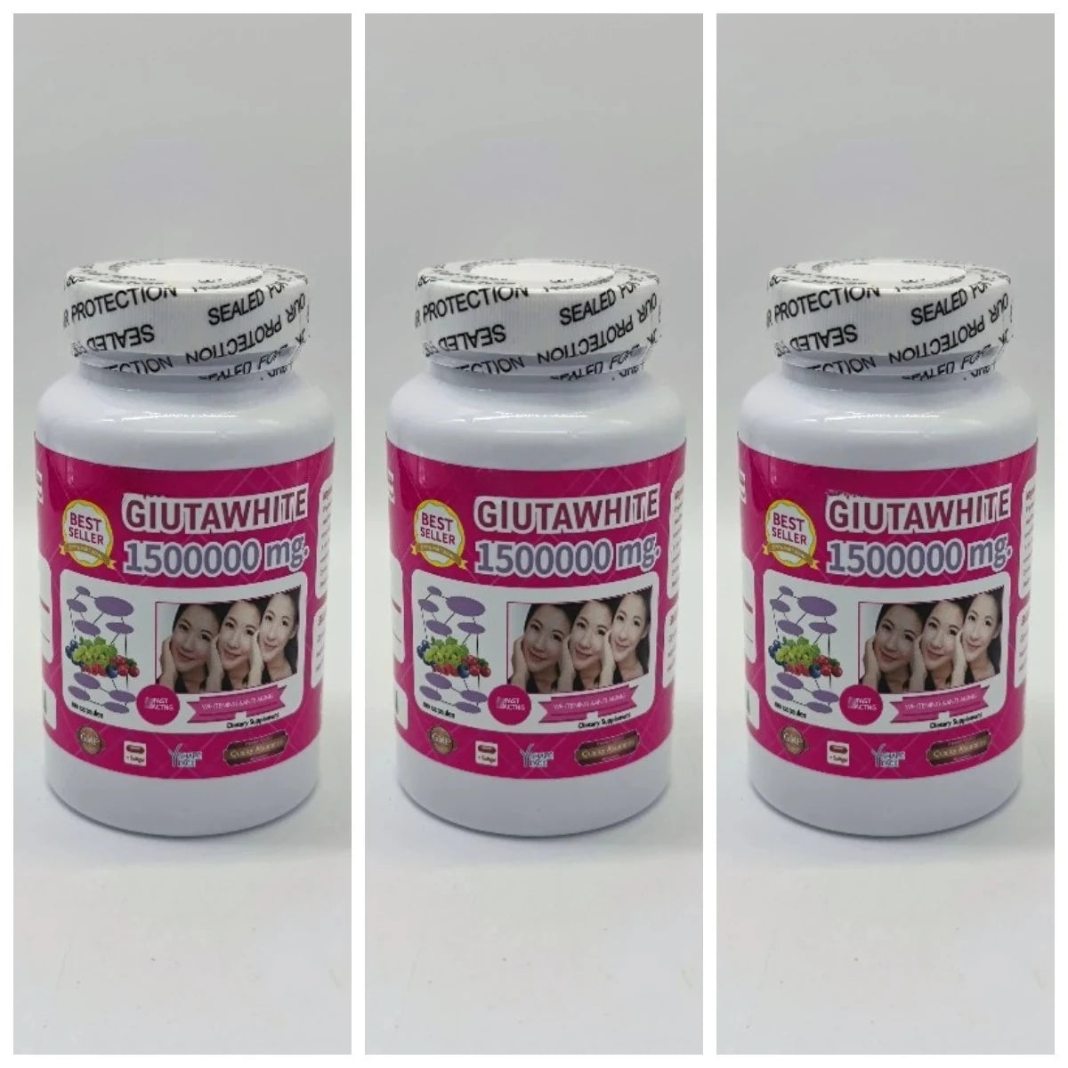 Beauty Nutrition Softgel Capsules with Glutathione Vitamin C Collagen Hyaluronic Acid Zinc Biotin Antioxidant Support 100 Count