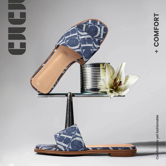 CHCH Summer fashion retro design new women's shoes non-slip sandals slippers letter design casual sandals slippers casual