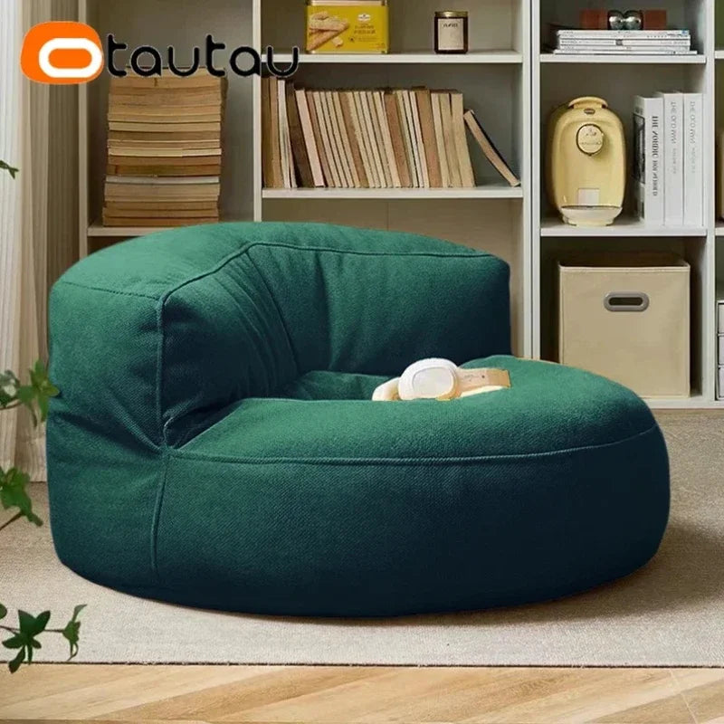 OTAUTAU Filled Bean Bag with Filler Waterproof Beanbag Pouf Chair Garden Beach Pool Puff Ottoman Salon Sofa Seat SF133