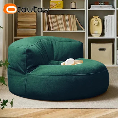 OTAUTAU Filled Bean Bag with Filler Waterproof Beanbag Pouf Chair Garden Beach Pool Puff Ottoman Salon Sofa Seat SF133