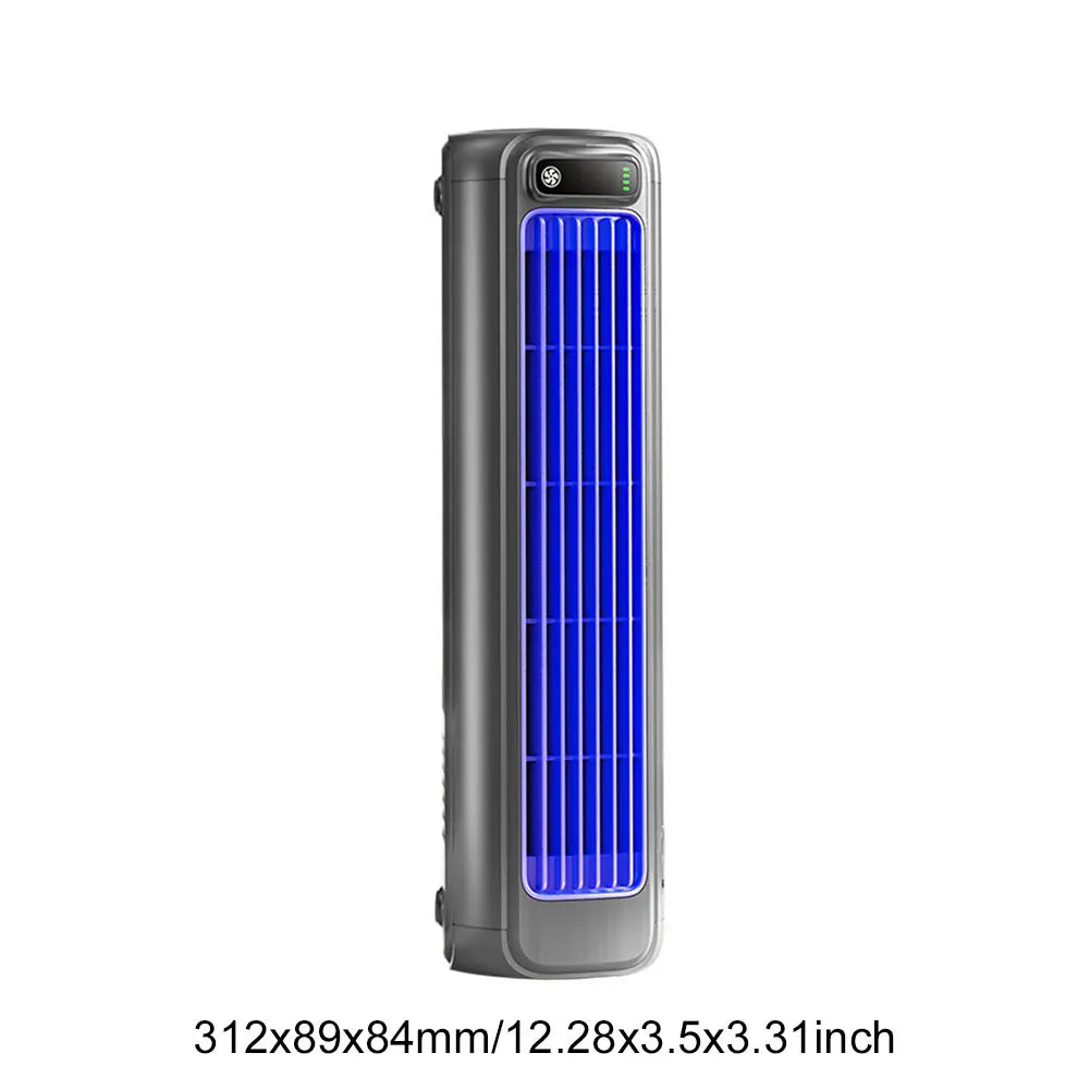 2000/1200mAh Portable Fan Electric Fan Air Conditioner Fan Quiet Wall Mount Desk Fan Tower Fan 3 Speed Rechargeable for Home