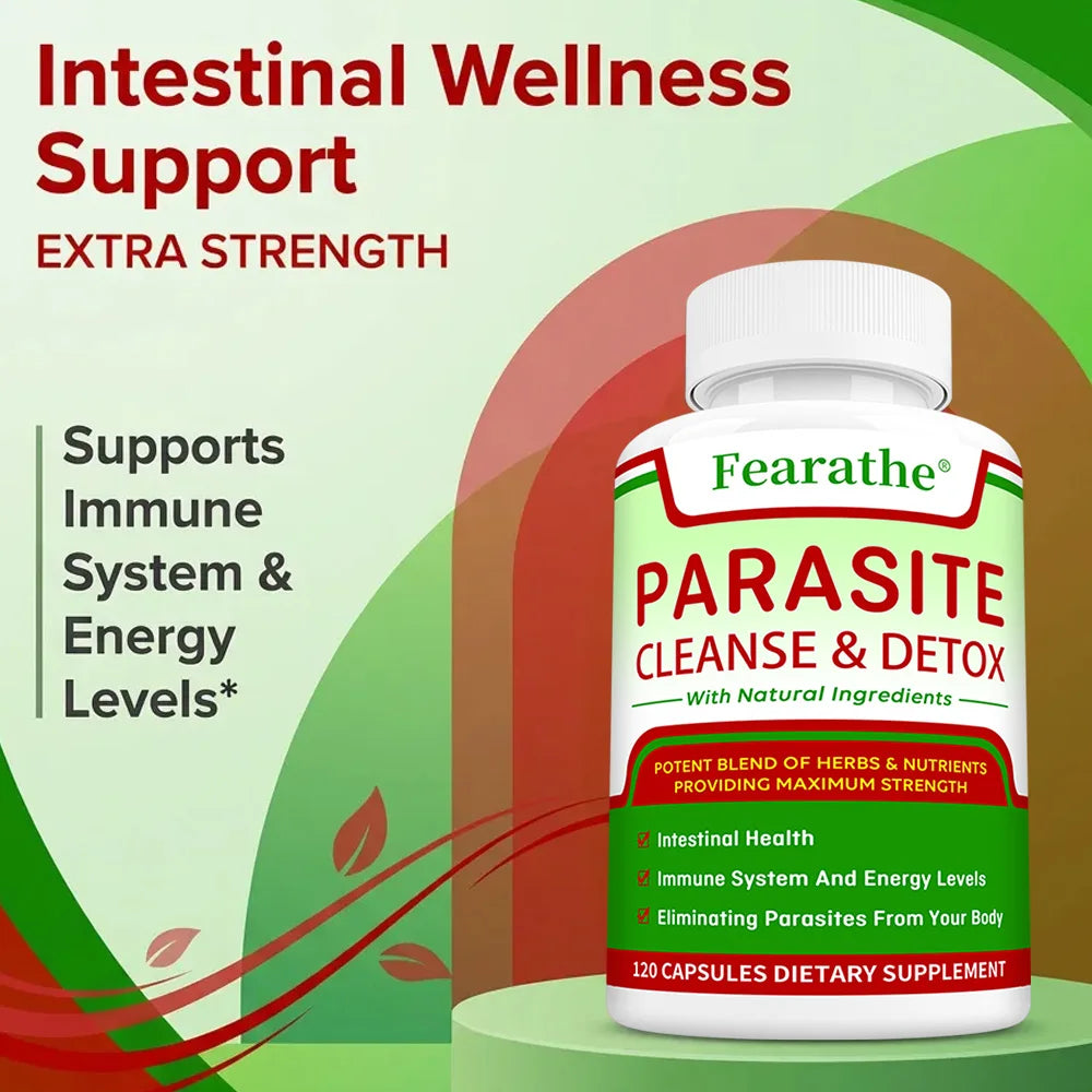 Parasite Cleanse & Detox Capsules - Promote Intestinal Cleansing and Detoxification, Relieve Constipation Supplements
