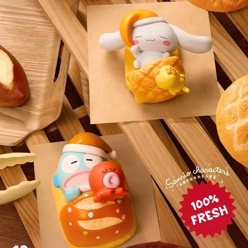MINISO Sanrio Happy Baking Series Figice Blind Box Genuine Trendy Toy Surprise Gift for Girls