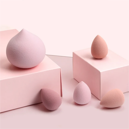 Mini Cosmetic Egg 5 PCs Wet and Dry Dual Use Foam Large Powder Puff Makeup Tools Makeup Blender