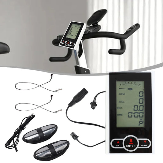 Exercise Bike Monitor Speedometer Stationary Bike Elliptical Trainer Display Gym Fitness Equipment Accessories