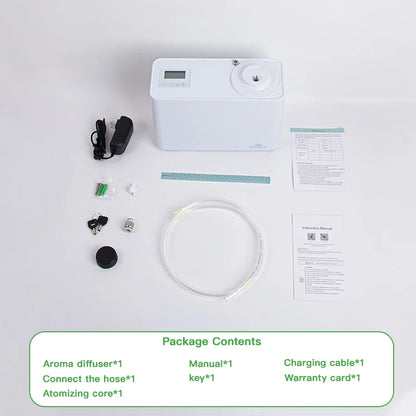 HVAC 3000m³ Home Appliance Perfume Aroma Diffuser WIFI Bluetooth Intelligent Multi Segment Timing 800ML Capacity Essential Oil