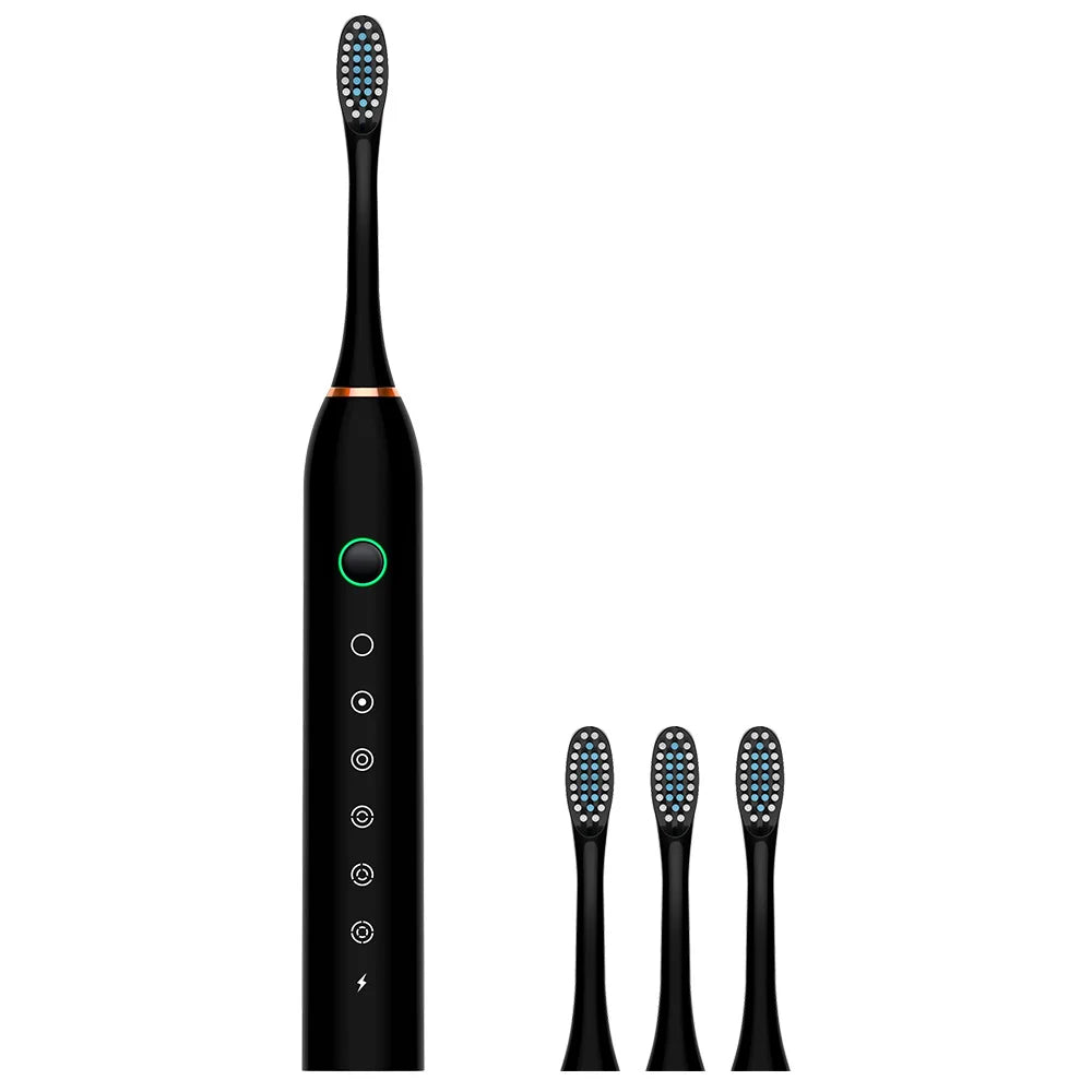Electric Ultrasonic Toothbrush Six Speed Mode Home Soft Hair USB Charging Waterproof Adult Tooth Cleaner Automatic Couple Set