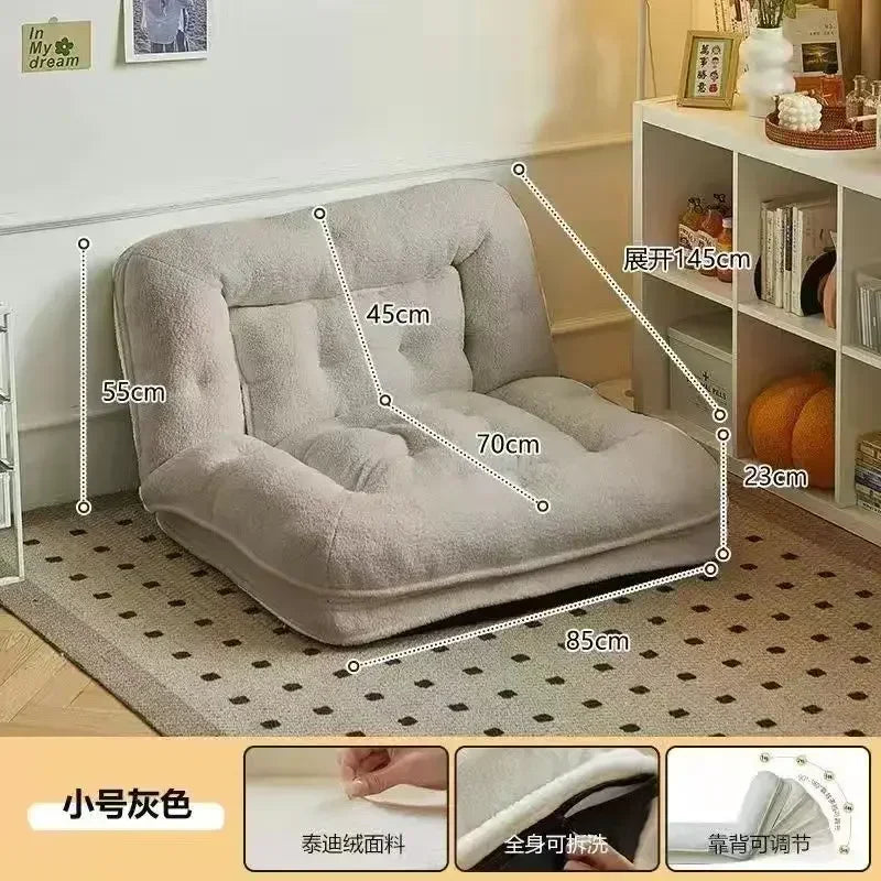 Lazy Sofa Bedroom Balcony Single Person Folding Double Person Tatami Sofa Bed Living Room Furniture Freeshipping