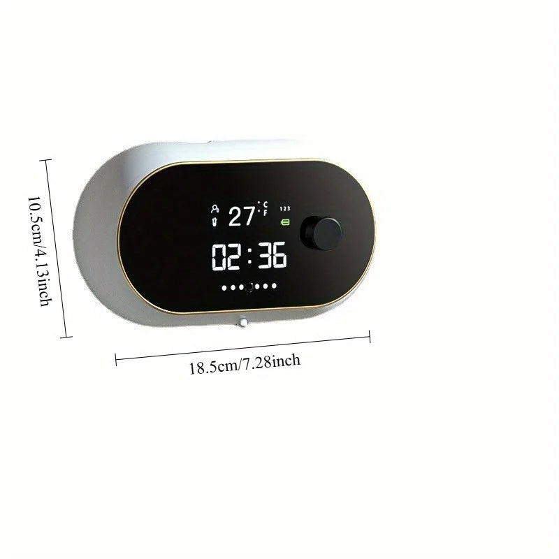 Rechargeable 400ml Automatic Foaming Soap Dispenser Wall Mounted Touchless Sensor Adjustable Foam LED Screen Bathroom Kitchen