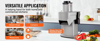 SucceBuy Electric Vegetable Slicer 4 in 1 Multifunctional Food Cutter 200W Vegetable Chopper Slicing Shredding Dicing Slitting - Merit Sell