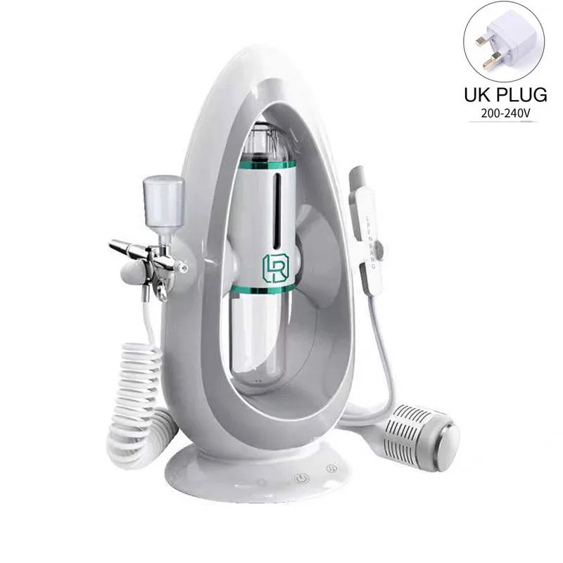 Water Oxygen Jet Machine Cold Hammer Suction Blackhead Facial Moisturizing Spray Injection SPA Micro Bubble Cleansing Instrument