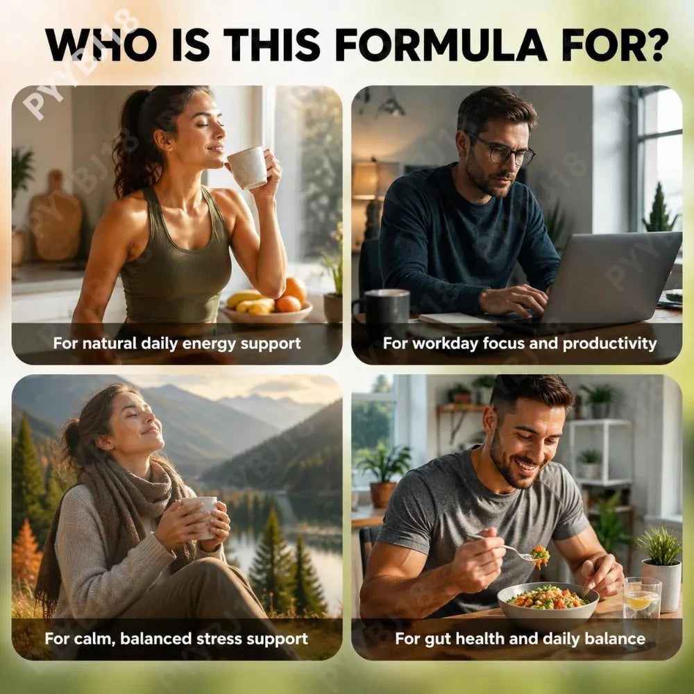 Organic Adaptogenic Coffee Powder with 10 Mushroom Blend Lion's Mane Reishi Supports Energy Focus Stress Balance Gut Health 250g