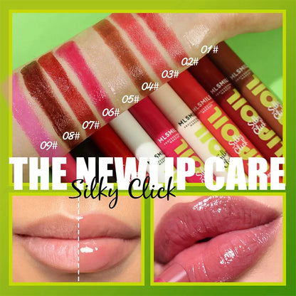 Jelly Solid Lip Gloss Make-up Hydrating Mirror Red Brown Lipstick Clear Moisturizing Lip Tint Nature Nude Lipstick Pen Cosmetics