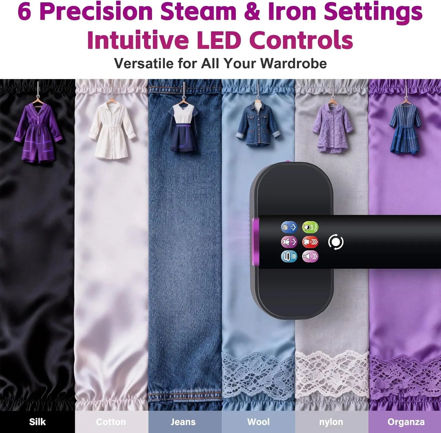 2026 NEW Portable Steam Iron Garment Steamer Portable Mini for Clothes Fast Heating Travel Garment Fabric Handheld Clothes Iron