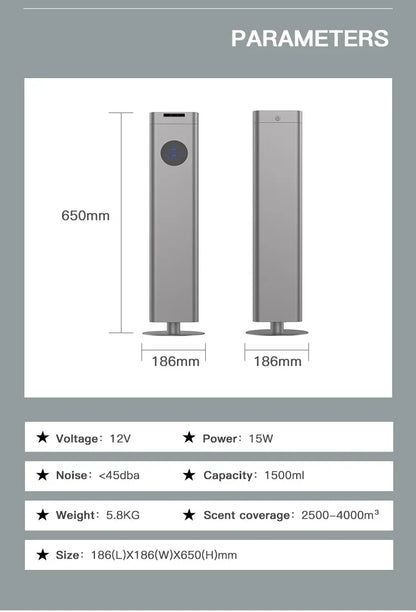 NAMSTE Electric Aromatic Diffuser Coverage 4000m³ Smart Bluetooth Essential Oils Fragrance Machine Home Hotel Scenting Device - Merit Sell