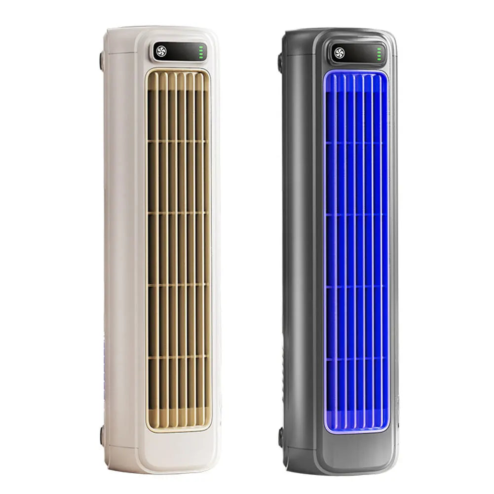 2000/1200mAh Portable Fan Electric Fan Air Conditioner Fan Quiet Wall Mount Desk Fan Tower Fan 3 Speed Rechargeable for Home