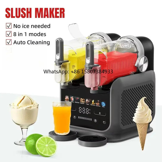 3.6L Dual Slush & Soft Ice Cream Machine | Commercial Frozen Drink Maker