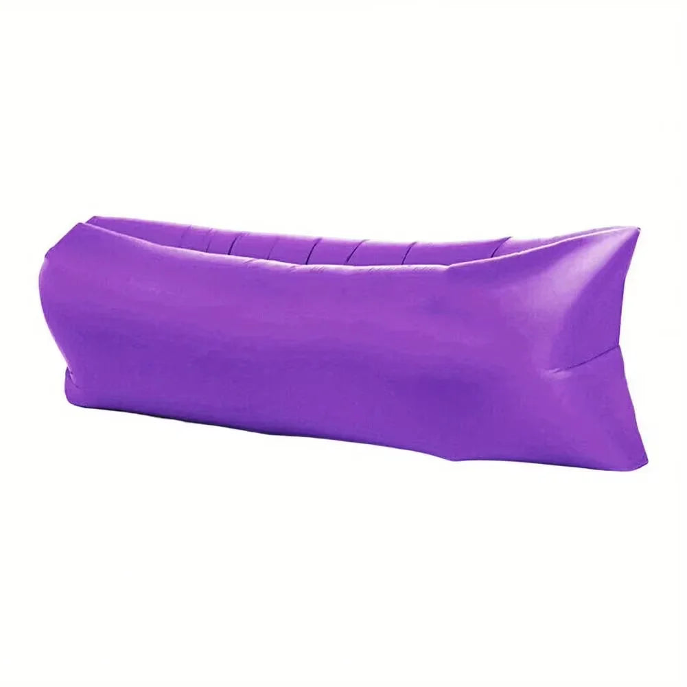Inflatable Lazy Sofa Bed, Portable Camping Sofa Mattress, Foldable Festival Recliner for Outdoor Beach outskirts single-person