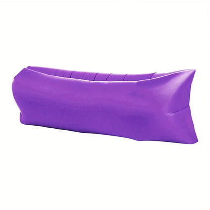 Inflatable Lazy Sofa Bed, Portable Camping Sofa Mattress, Foldable Festival Recliner for Outdoor Beach outskirts single-person