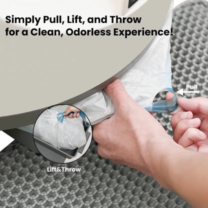 Self-Cleaning Cat Litter Box Easy to Clean Smart Cat Toilet with Cat Litter Mat Automatic Cat Litter Box By WIFI Control - Merit Sell