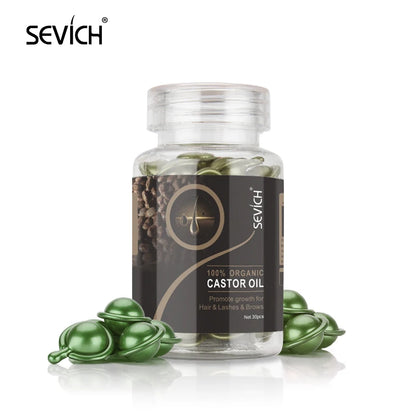Sevich Smooth Silky Hair Vitamin Capsule Keratin Complex Oil Hair Care Repair Damaged Hair Serum Anti-Loss Moroccan Hair Oil - Merit Sell