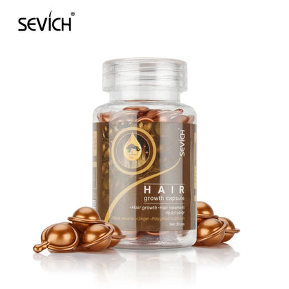Sevich Smooth Silky Hair Vitamin Capsule Keratin Complex Oil Hair Care Repair Damaged Hair Serum Anti-Loss Moroccan Hair Oil - Merit Sell
