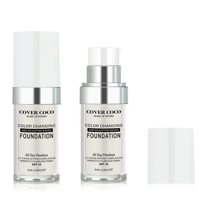 Cover Coco Long Lasting Concealer Liquid Foundation Skin Color Liquid Foundation Light and Transparent Moisturizing Cream