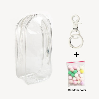 Ropa Labubu Transparent Protector Case Display Bag For 15/17cm Labubu V2 Storage Bag Doll Outfit Accessories【Only Case】