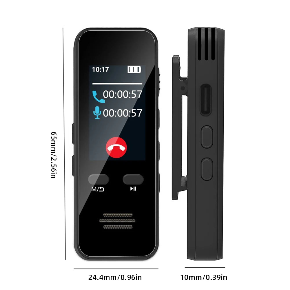 Digital Audio Voice Recorder Bluetooth-Compatible with Playback Phone Call Recording Pen Noise Reduction for Lectures Meetings - Merit Sell
