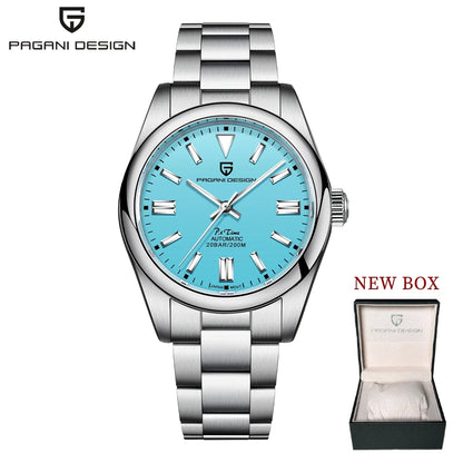 PAGANI DESIGN PD1690 Blue Men's Automatic Mechanical Watch Sapphire Glass 316Stainless Steel 100m Waterproof NH35A Clock Jubilee