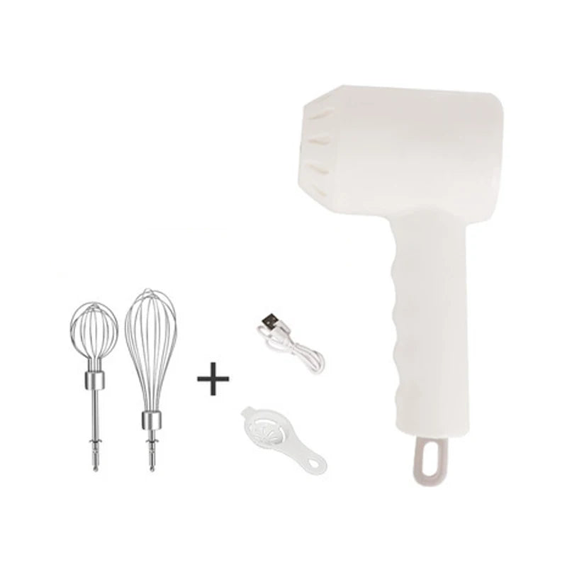 Wireless Portable Electric Food Mixer Hand Blender 3 Speeds High Power Dough Blender Egg Beater Baking Hand Mixer Kitchen Tools - Merit Sell