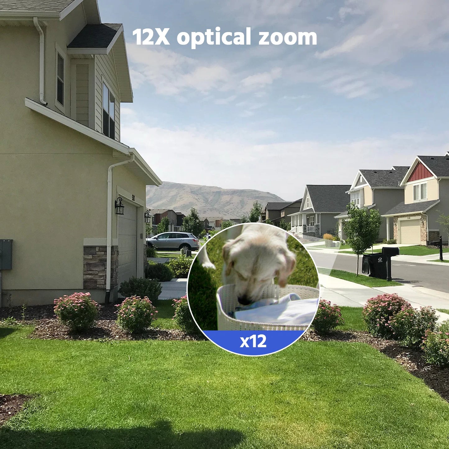 ANNKE WCD1012 10MP Dual Lens PTZ Camera 2.4G 12X wifi security camera Color Night Vision 1/2/4 PCS outdoor surveillance camera
