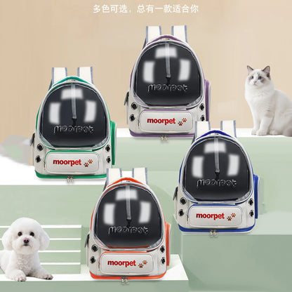 Universal Portable Transparent Large Capacity Breathable Backpack Pet Bag for Dogs And Cats Mobile Pet Carrier