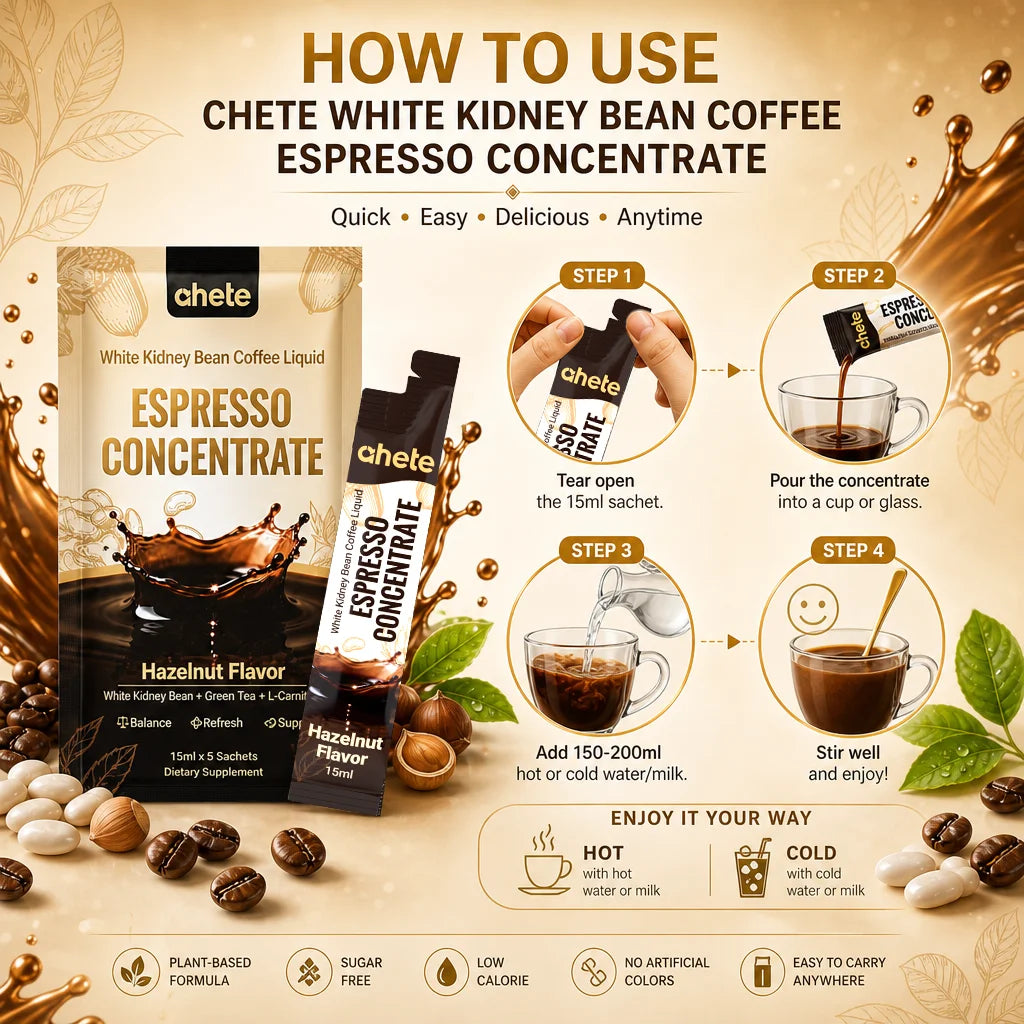 AHETE White Kidney Bean Coffee Liquid Espresso Concentrate