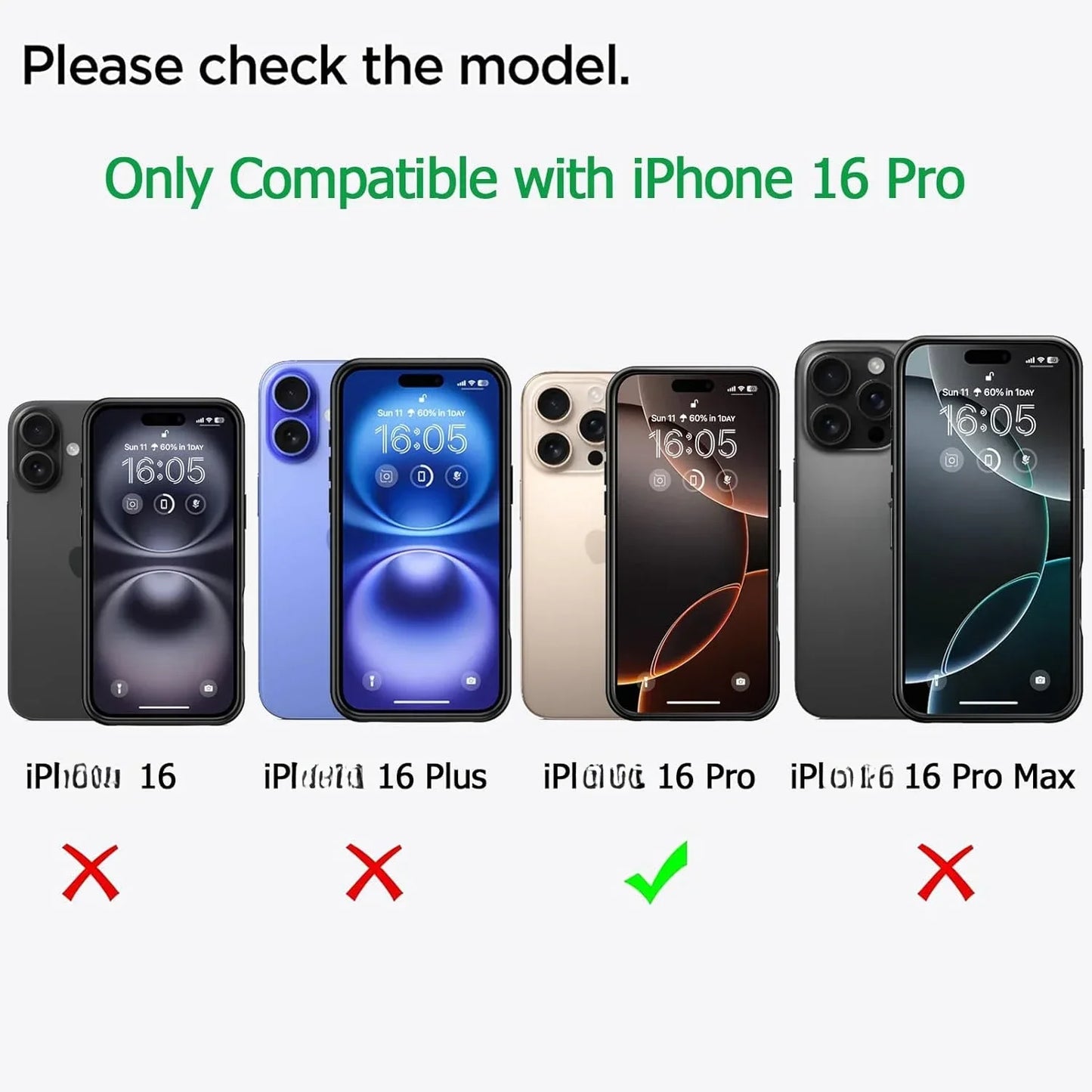 Power Case for iPhone 16 Pro Smart Battery Charger Case Battery Pack Rechargeable Power Bank External Battery Charging Cover
