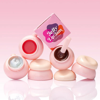 Long-lasting Moisturizing Solid Lip Jelly Red Tinted Lip & Cheek Jam Lip Balm Smooth Gloss Jelly LipGloss Water Light Lipsticks