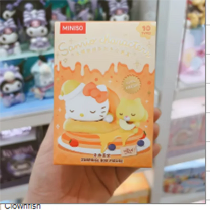 MINISO Sanrio Happy Baking Series Figice Blind Box Genuine Trendy Toy Surprise Gift for Girls