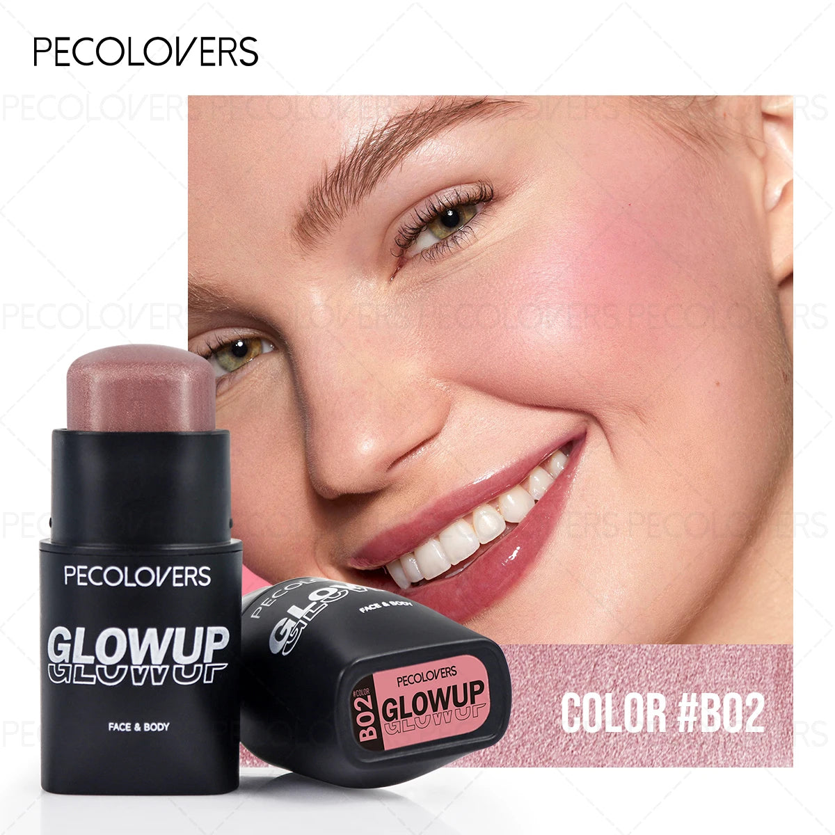 1PC Matte, Brightening, Natural Nude Makeup, High Pigment, Multi-functional Blush Stick, A Must-have Makeup Tool for Everyday