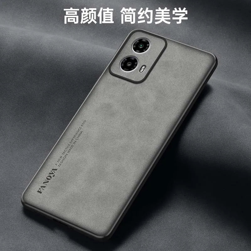 Premium Solid Color Sheepskin Case For MOTO G55 G24 G14 G54 G84 Edge 40 G35 X30 Edge 40 Neo Shockproof Back Cover