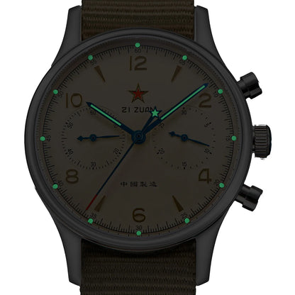 China 1963 Polit Chronograph Watch 40mm Aviation for Men Original ST1901 Movement Gooseneck Mechanical Sapphire 38 Reloj Homber