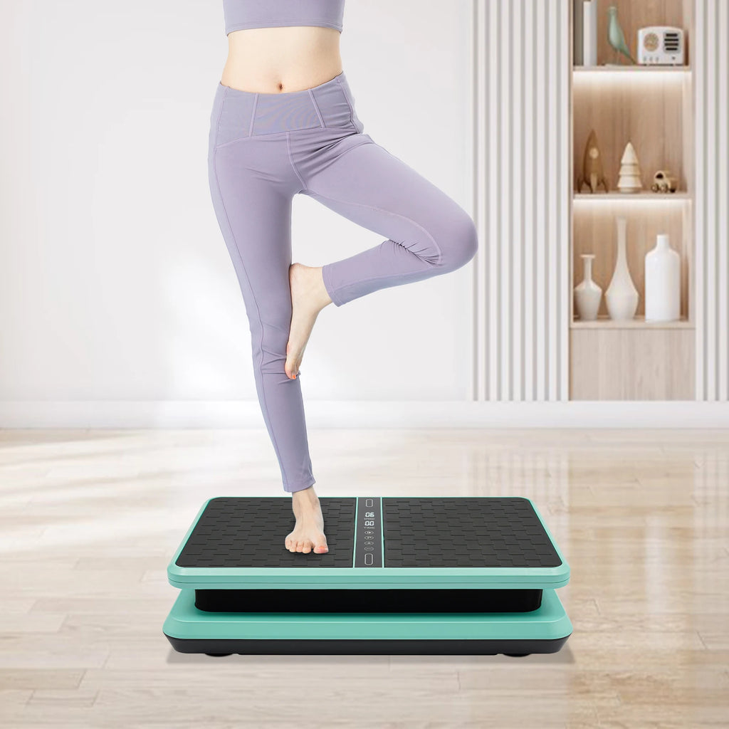 Slim Exercise Fitness Vibration Plate Home Fitness Fat Burning 200W 2800RPM Vibration Plate , Green/Pink/Black