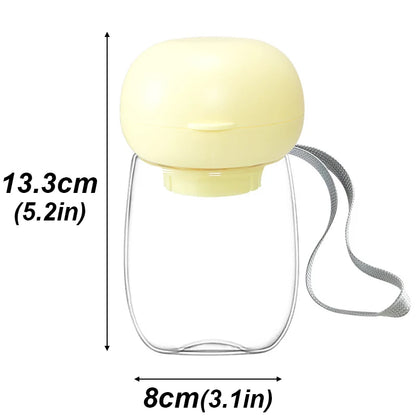 300/550ml Portable Food Grade Material Dog Cat Travel Pet Water Cup Feeding With Lanyard For Small Medium Cats Dogs Pet Supplies